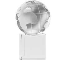 Pisa-papéis de cristal MUNDI